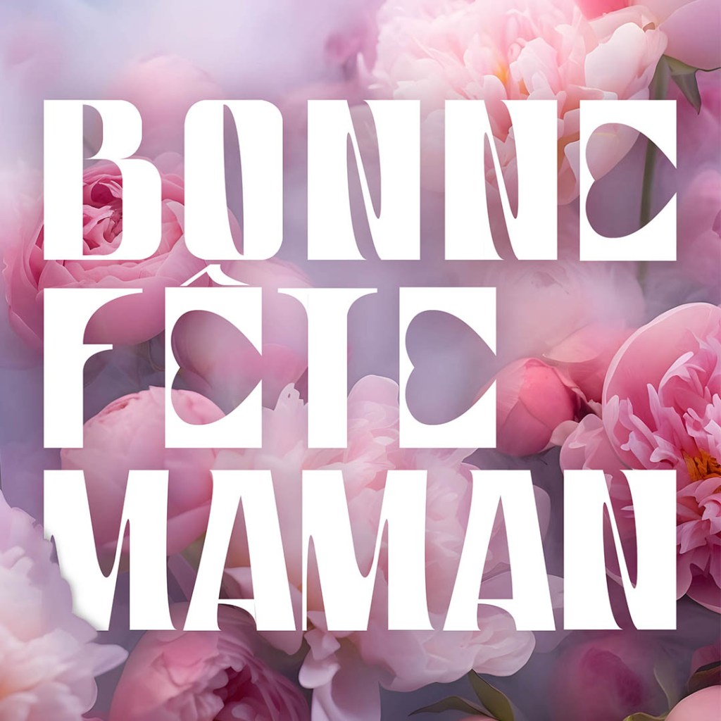 Typographie fêtes des mères 